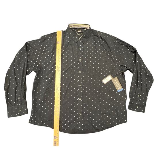 Kenneth Cole The Peached Poplin Navy Blue Button Down Shirt Size 4X New - Picture 6 of 8